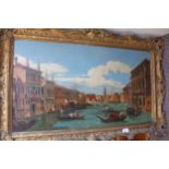 20thC Italian School, Grand Canal Venice, oil on canvas, 18 x 28 ins
