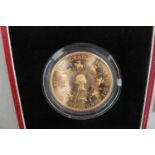 1993 UK gold proof coronation 40th Anniversary £5 coin cased with certificate No. 1039