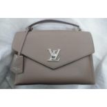 Louis Vuitton Paris 'Capucines BB' handbag in beige leather taurillon clemence with leather handle