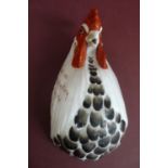 Rare Royal Worcester porcelain wall ornament of a cockerel marked "Quand ce coq Chantera mon