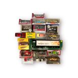 Nineteen assorted scale model die-cast vehicles by Eagle’s Race, Matchbox Specials, Atlas Editions -