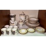 A Wedgwood porcelain 'Cornucopia' pattern coffee set (Section 11)