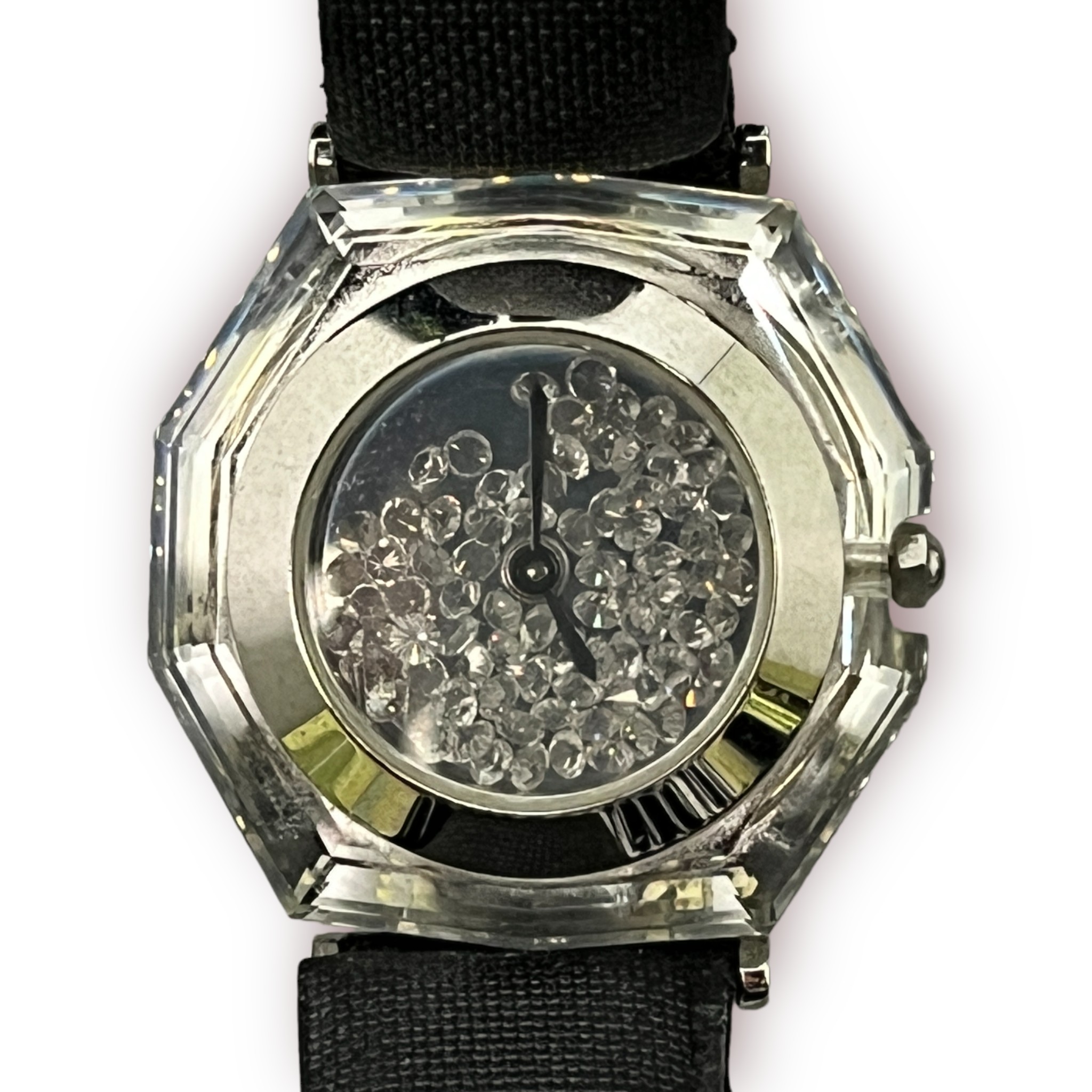 Six assorted ladies wristwatches including a gold-plated Versace example, two by Swarovski, a - Image 5 of 7