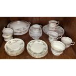 A 21-piece Elizabethan ‘Chantilly’ pattern part tea service comprising tea cups, saucers, plates and