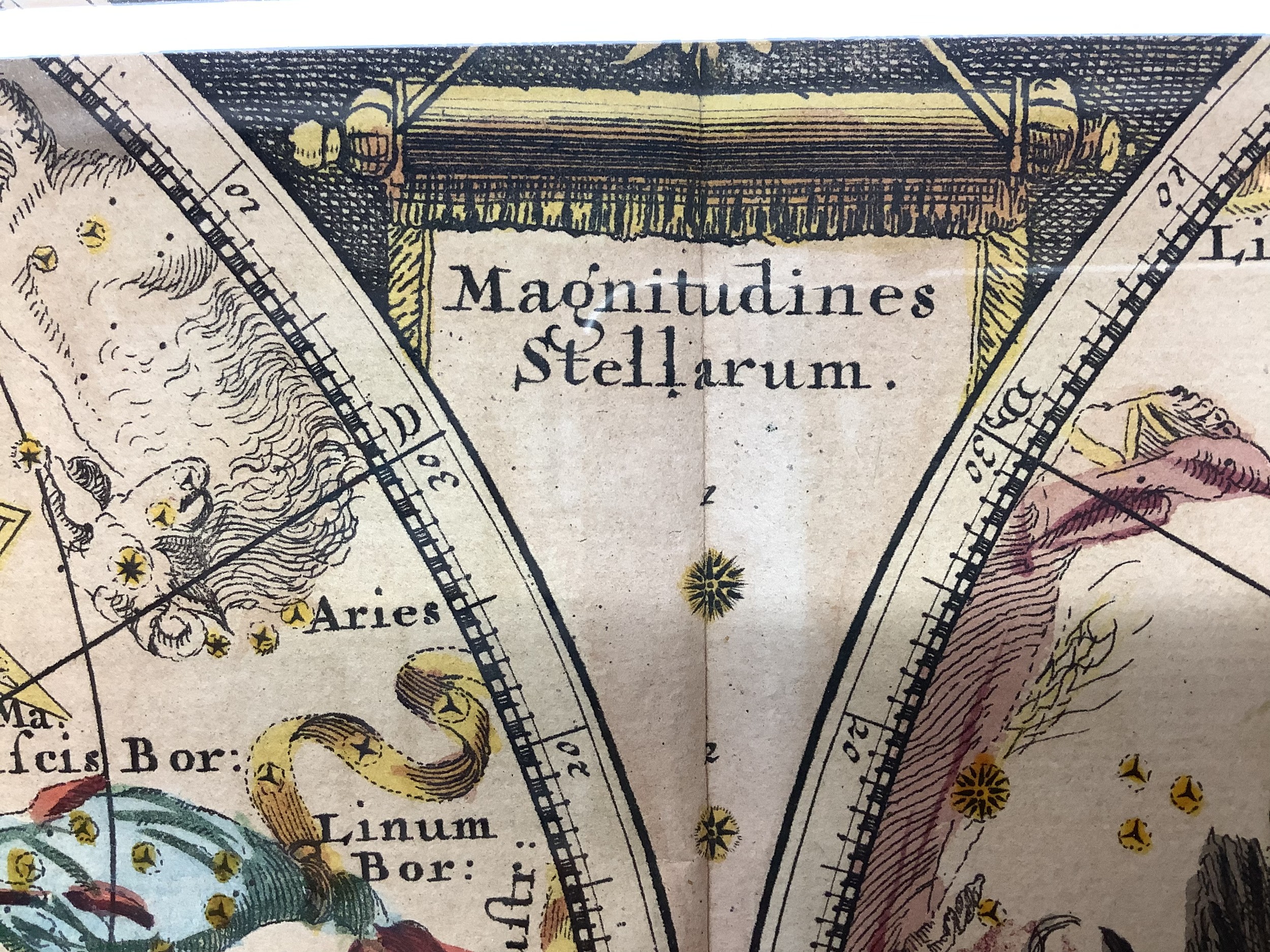 Petrus Schenck: hand-coloured printed map, Planisphaerium Coeleste: Secundum Restitutionem - Image 11 of 12