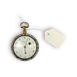 A brass cased Breguet A. Paris open-face pocket watch, the white enamel dial with Arabic numerals