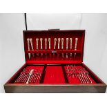 A complete ‘Nupical’ Mexican Sterling canteen of cutlery by Pesa, housed in wooden box, comprising