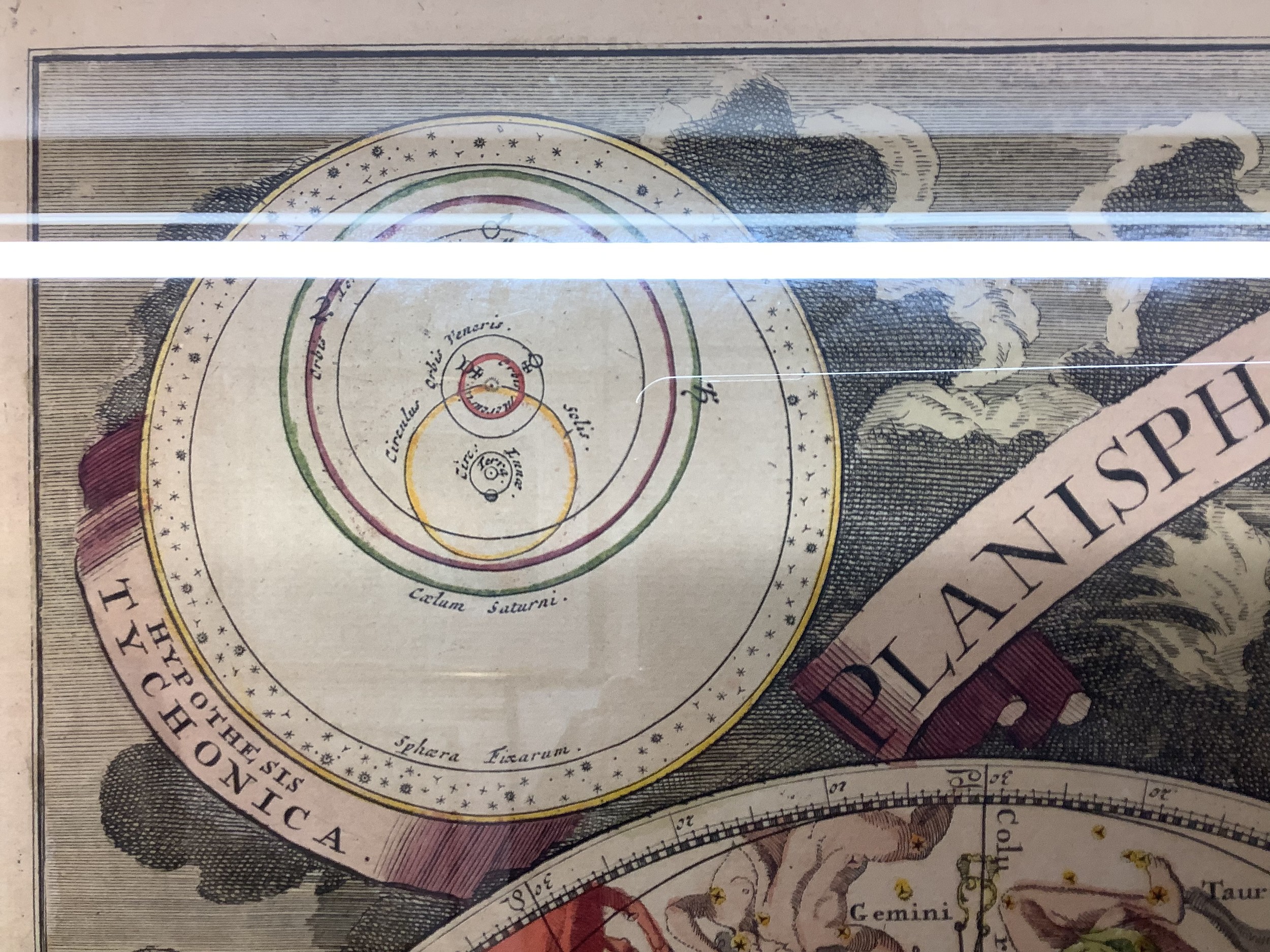 Petrus Schenck: hand-coloured printed map, Planisphaerium Coeleste: Secundum Restitutionem - Image 6 of 12
