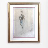 Leslie Hurry (1909-1978) 'Design for Swan Lake', signed, pen and watercolour, with annotation to