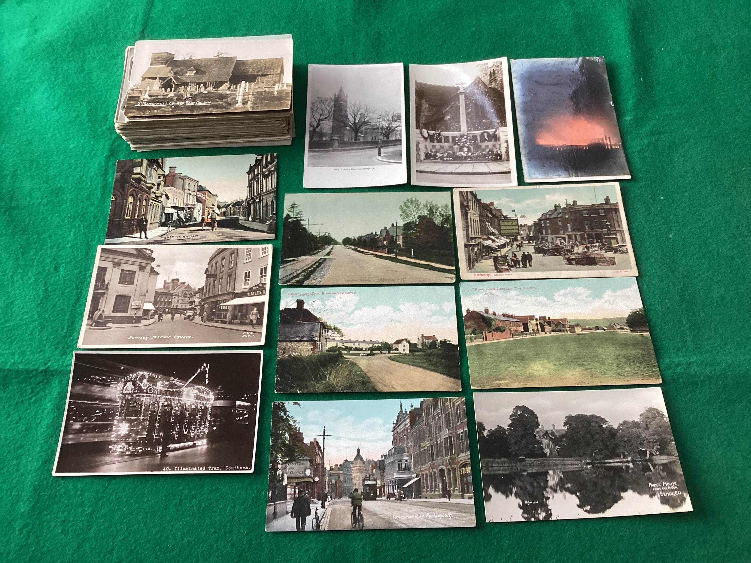 Approximately 140 cards of Hampshire, with strong interest in Portsmouth, but also cards of Havant