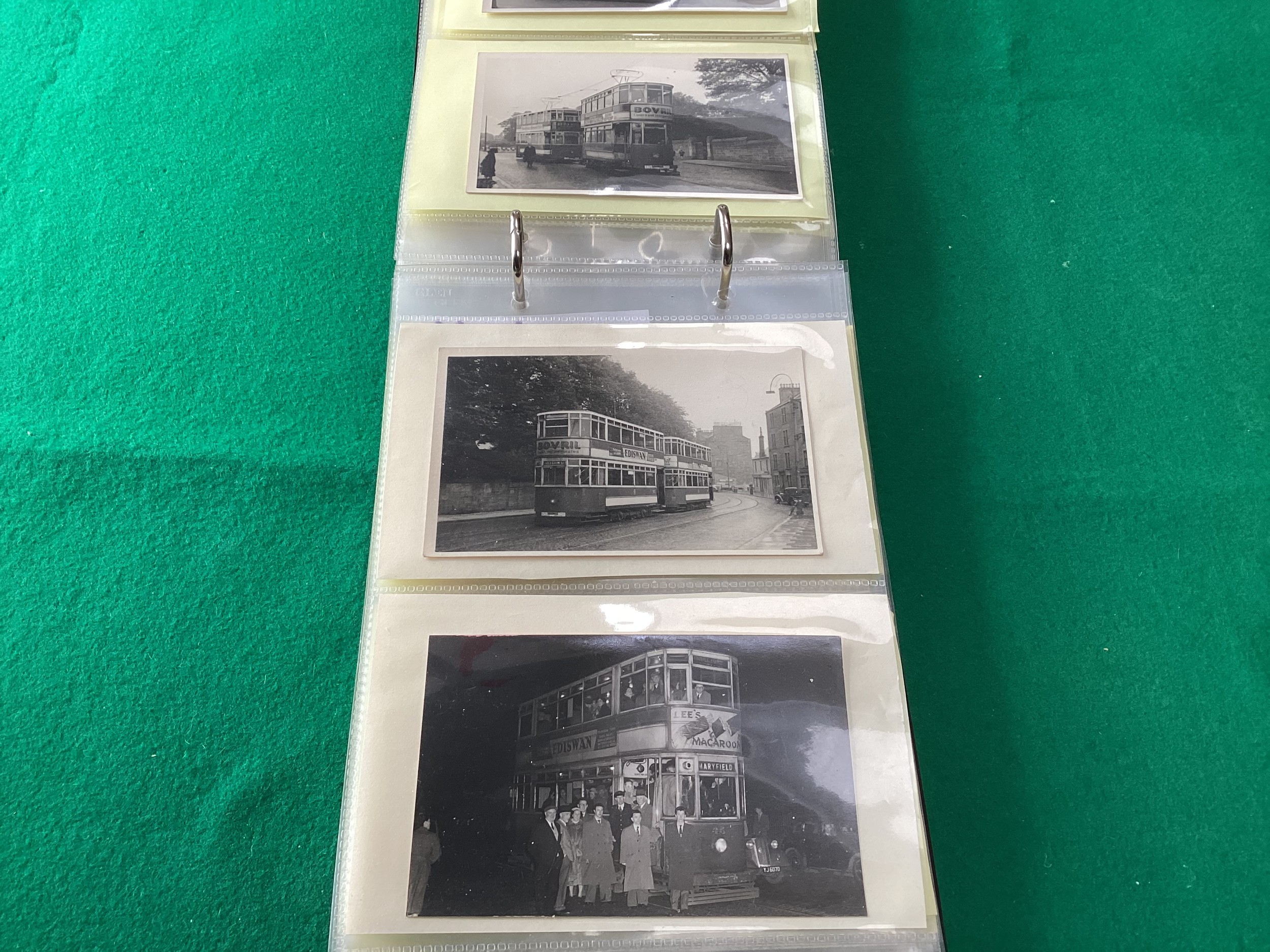 An album containing 104 postcard-size tram photographs – some on postcard-style card. This lot - Image 6 of 8