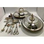 A small collection of assorted silver comprising a pepper caster, a white metal, probably silver