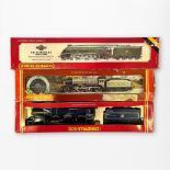 Three boxed Hornby Railways ‘OO’ gauge locomotives and tenders, comprising, R.350 B.R. Class A4 4-