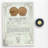 An 1894 Gold Half-Sovereign, Queen Victoria old head/ rev St George & Dragon, Graded VF by LMO, in