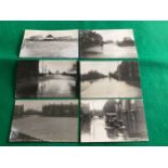 Six real photographic postcards of Littlehampton flood scenes – five in 1924, one in 1929. All the