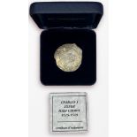 A Charles I Silver Half Crown, double-strike,/broken image, Tower Mint mark 1641-43 clipped, 15.36g,