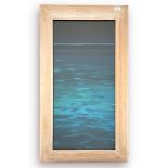 Penelope Starey, 'Moonlight on Manta Reef,' signed, oil on copper, 1998, in plexi-glass limed wooden