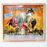 Film Poster: Gone With The Wind, Quad size/ landscape format, printed by Lonsdale & Bartholemew,