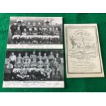 Three printed original postcards to mark Manchester United’s first ever FA Cup triumph – a 1-0