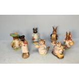A group of seven assorted Beswick pottery Beatrix Potter figures including ‘Pickles’, ‘Tabitha