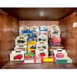 Approximately 80 various metal die-cast model vehicles from Lledo, Matchbox, Days Gone, Corgi, etc.,