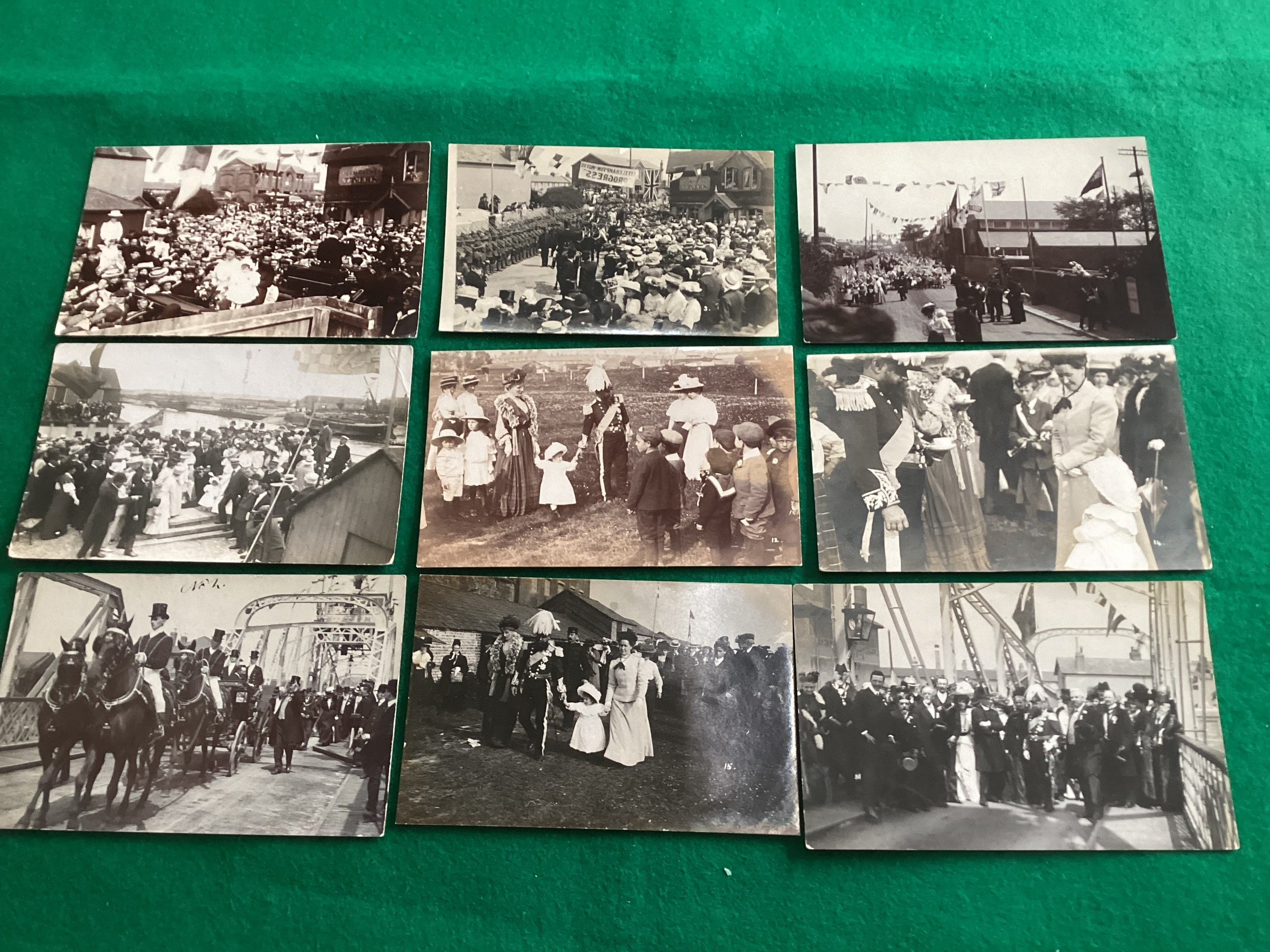 17 standard-size postcards, all real photographic apart from one, relating to Littlehampton swing - Image 2 of 4