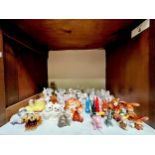 A large quantity of assorted ceramic animal figures, comprising, five various Beswick cat figures,