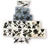 A collection of ten various Atlas Editions die-cast scale model plane sets, together with a