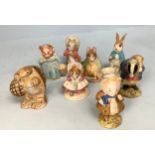 Eight various Beswick Beatrix Potter figures including ‘Amiable Guinea-Pig’, ‘Timmy Tiptoes’, ‘