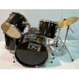 A Session-Pro drim kit comprising base drum with pedal, floor tom, high tom, medium tom, snare,