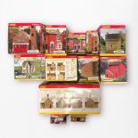 Eleven boxed Hornby Skaledale ‘OO’ gauge buildings, comprising, R8798 Skaledale East Station,