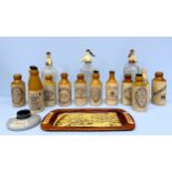 Portsmouth Related Brewery Collectables including a 'Mumby's Ginger Ale' stoneware match-striker,