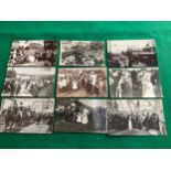 17 standard-size postcards, all real photographic apart from one, relating to Littlehampton swing