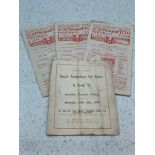 Football Programmes / Southampton FC 3x homes, Leicester City 29/04/50, Notts County 21/10/50,