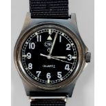 A military issue CWC G10 ‘Semi Fat’ quartz stainless steel wristwatch, C.1984, probably series II,