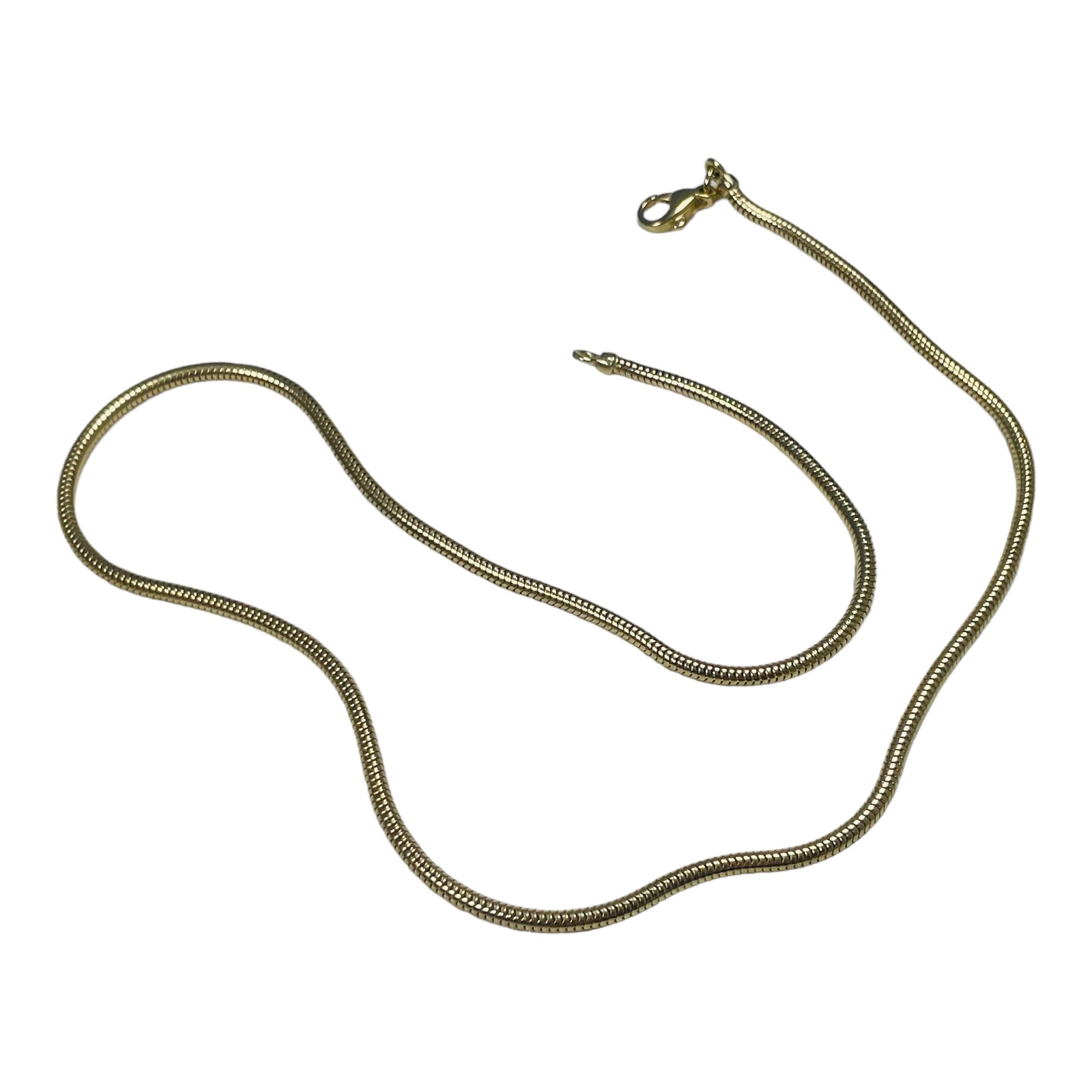 A 9ct yellow gold snake link chain, 18 inches in length, weighs 12.9 grams, Birmingham hallmarks. - Image 5 of 6