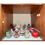 Fifteen assorted Cobridge Stoneware vases in various sizes, styles and patterns, including one in