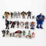 A collection of vintage Power Rangers Zords and figures, to include Ninja MegaZord ‘NINJOR’ - Bandai