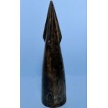 A cast iron whale harpoon tip, 43cm high