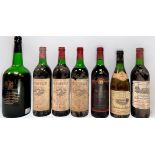 Eight bottles of various wines and spirits, to include, a commemorative magnum of Harvey's Bristol