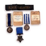 A RN Egypt Medal 1882 (named S. Gundry HMS Ready), and Khedive Star, together with a Queen