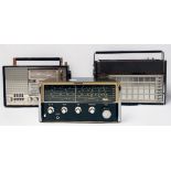 Three various radios, comprising a Philips FM-AM De Luxe Serial No. L6X38T/02 portable World