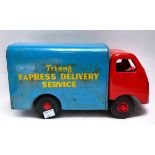 A Tri-ang Pressed Steel TM6013 Express Delivery Van from their 'Diesel' range of vehicles in red and