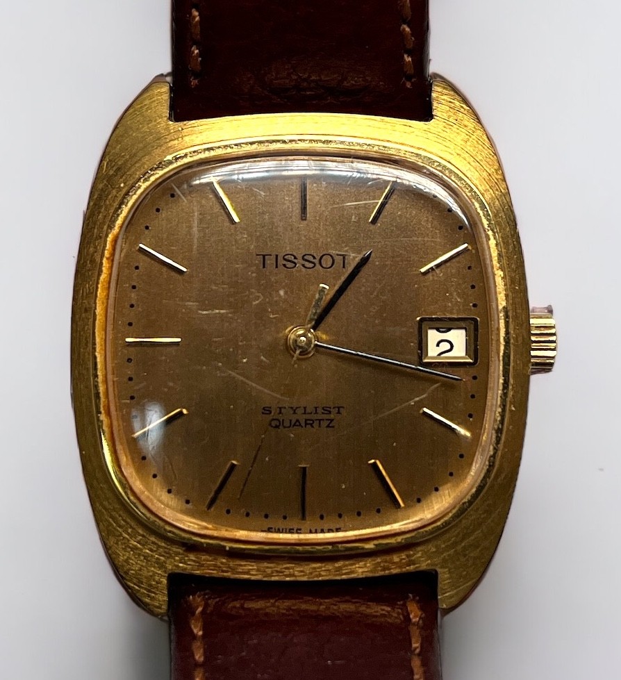 Two various gents Tissot wristwatches, comprising a Seastar Seven and a gold-plated Stylist - Image 2 of 6