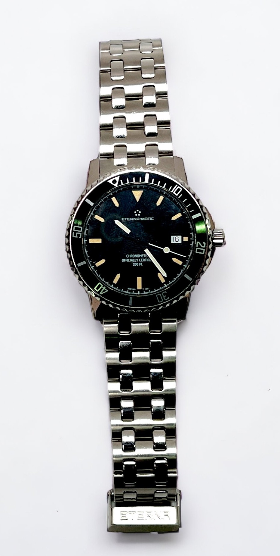 A gents stainless steel Eterna-Matic Kontiki 200m water resistant automatic wristwatch, C.1990’s, - Image 2 of 2