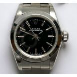 A ladies stainless steel Rolex Oyster Perpetual, model 67180, C.1993, with calibre 2130 automatic