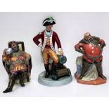 Three Royal Doulton figures comprising, Officer Of The Line ‘HN 2733’, The Foaming Quart ‘HN 2162’