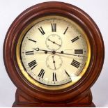 An unusual early/mid 19th century Scottish mahogany Drumhead longcase column clock by A. Millar,