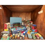 A collection of eighty die-cast scale model vehicles by Lesney, Matchbox, Britains, Atlas, etc.,