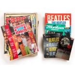 A collection of mixed music memorabilia relating to The Beatles and The Monkees, comprising a